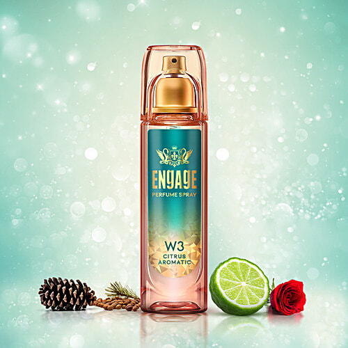 Engage W3 Perfume Spray - For Women, Citrus & Floral Fragrance, 120 ml  