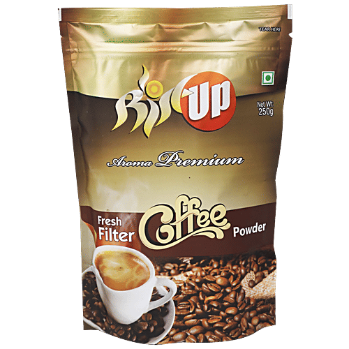 Riseup Coffee - Chikamagalur Aroma Premium Fresh Filter Coffee, Using German Machinery to Roast & Grind, 250 g  