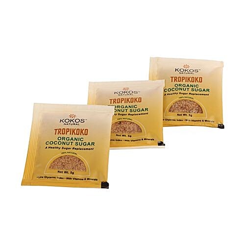 Kokos Natural Tropikoko Coconut Sugar, 5 g (Pack of 25) 