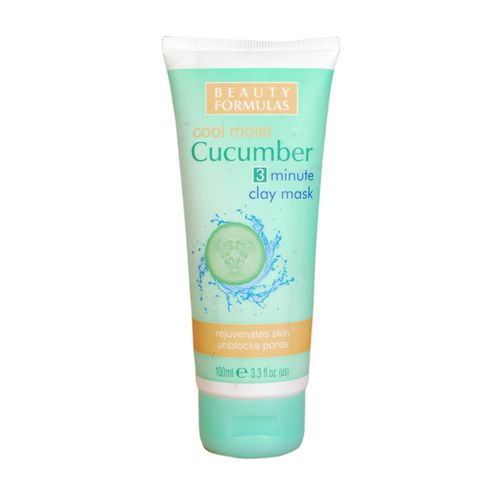 Beauty Formulas Cucumber 3-Mintue Clay Mask, 100 ml  