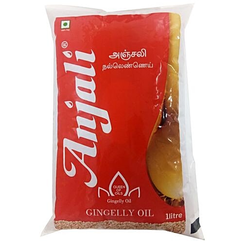 Anjali Oil - Gingelly, 1 L Pouch 