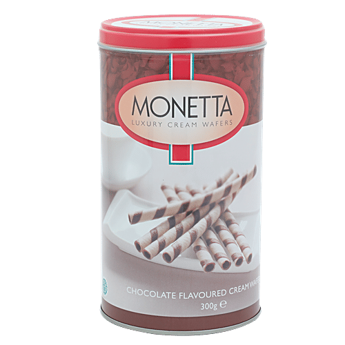 Monetta Wafer Sticks - Chocolate Cream, 300 g  Zero Trans Fat