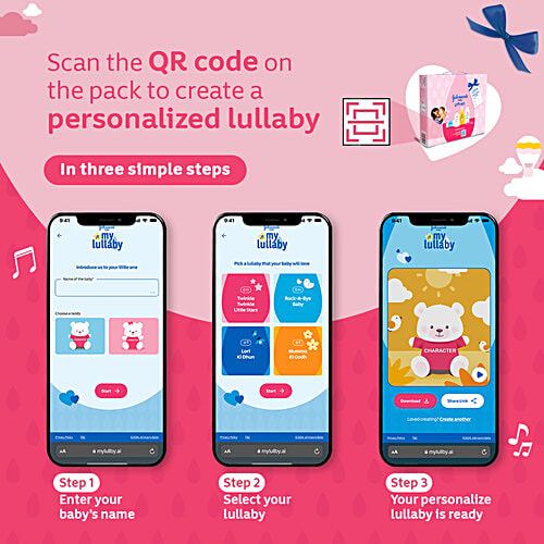 Johnson's baby Care-Collection-1-Mini Bath & Skin Care Gift Set - Pink, 5 pcs  