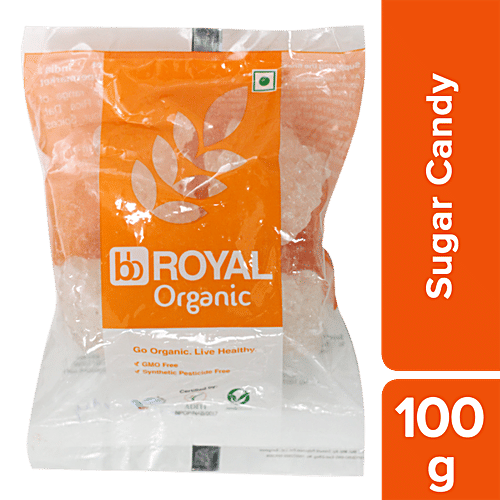 bb Royal Organic Misri - Whole, Sugar/Sakhar Candy, 100 g  GMO Free