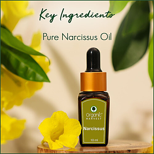 Organic Harvest Narcissus Essential Oil, 10 ml Free From Pesticides