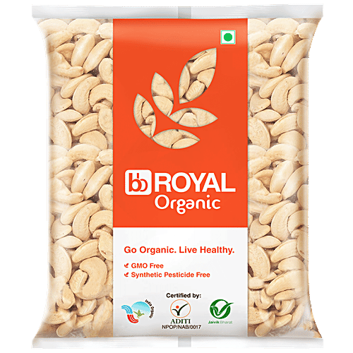 bb Royal Organic - Cashew/Kaju Whole Bold, 200 g  