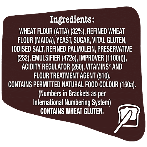 Buy Britannia Brown Bread With Goodness Of Wheat, Enriched With