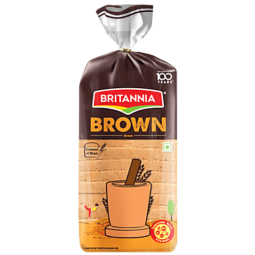 Buy Britannia Brown Bread With Goodness Of Wheat, Enriched With