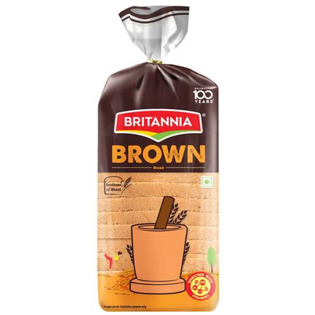 Buy Britannia Brown Bread With Goodness Of Wheat, Enriched With