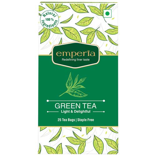 Emperia Green Tea Light & Delightful, 32.5 g (25 Bags x 1.3 g Each) 