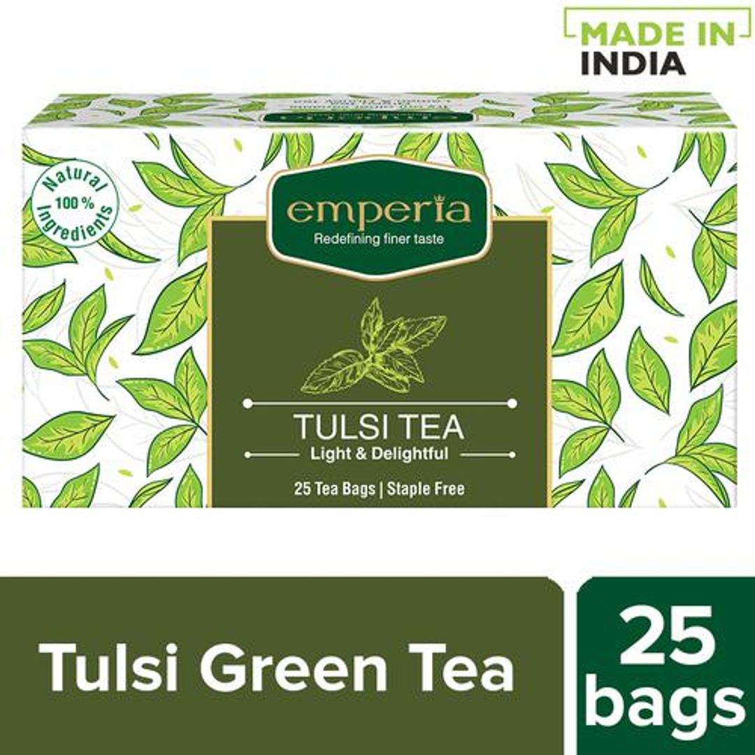 Emperia Tulsi Green Tea, 32.5 g (25 Bags x 1.3 g each)