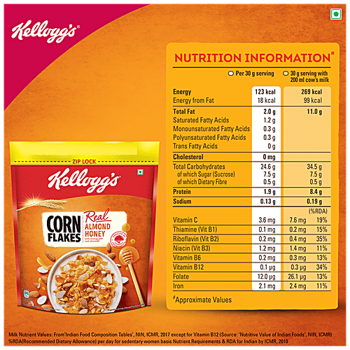Buy Kelloggs Corn Flakes Almond 1 Kg Online At Best Price Bigbasket