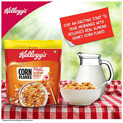 Kelloggs Corn Flakes With Real Almond & Honey, 1 Kg  