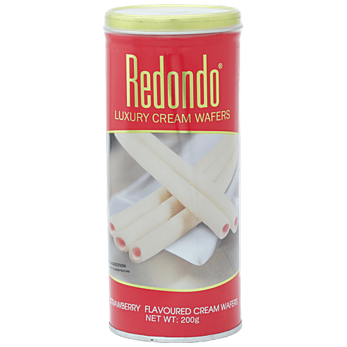 Redondo Wafers - Luxury Cream, Strawberry, 200 g  