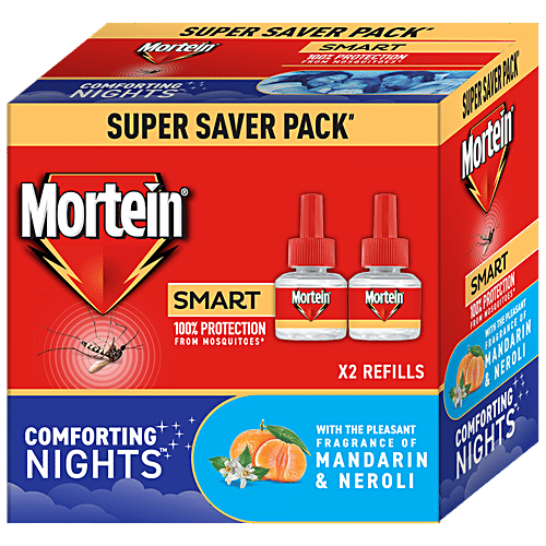 Mortein Smart Mosquito Repellent Liquid Refill, 45 ml (Pack of 2) Protection
Kills Mosquitoes in 5 Minutes
Long-Lasting Solution