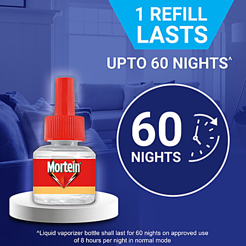 Mortein Smart Mosquito Repellent Liquid Refill, 45 ml (Pack of 2) Protection
Kills Mosquitoes in 5 Minutes
Long-Lasting Solution