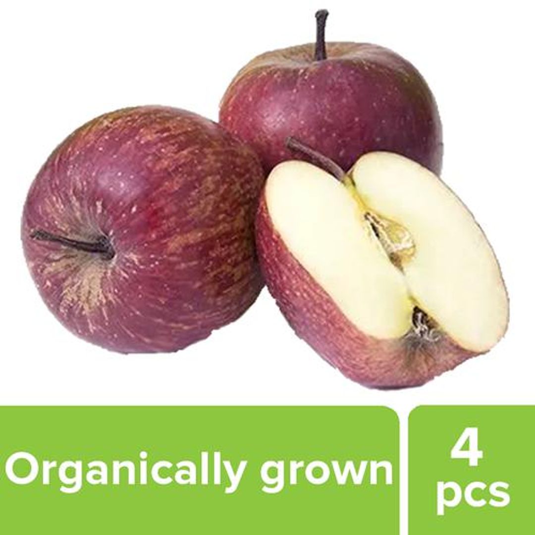 Fresho Apple - Red Delicious, Organically Grown, 4 pcs 