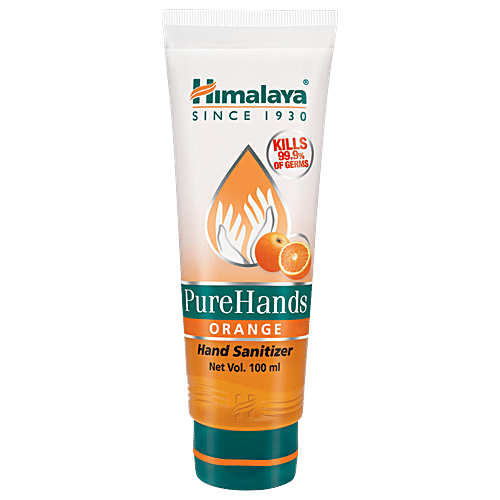 Himalaya Wellness Hand Sanitizer - Orange, Pure Hands, 100 ml  