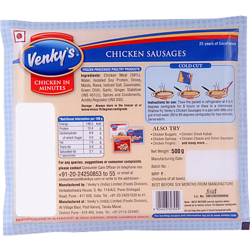 Buy Venkys Chicken Sausages Online at Best Price of Rs 375 bigbasket