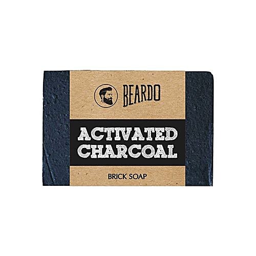 Beardo Brick Soap - Activated Charcoal, 125 g  