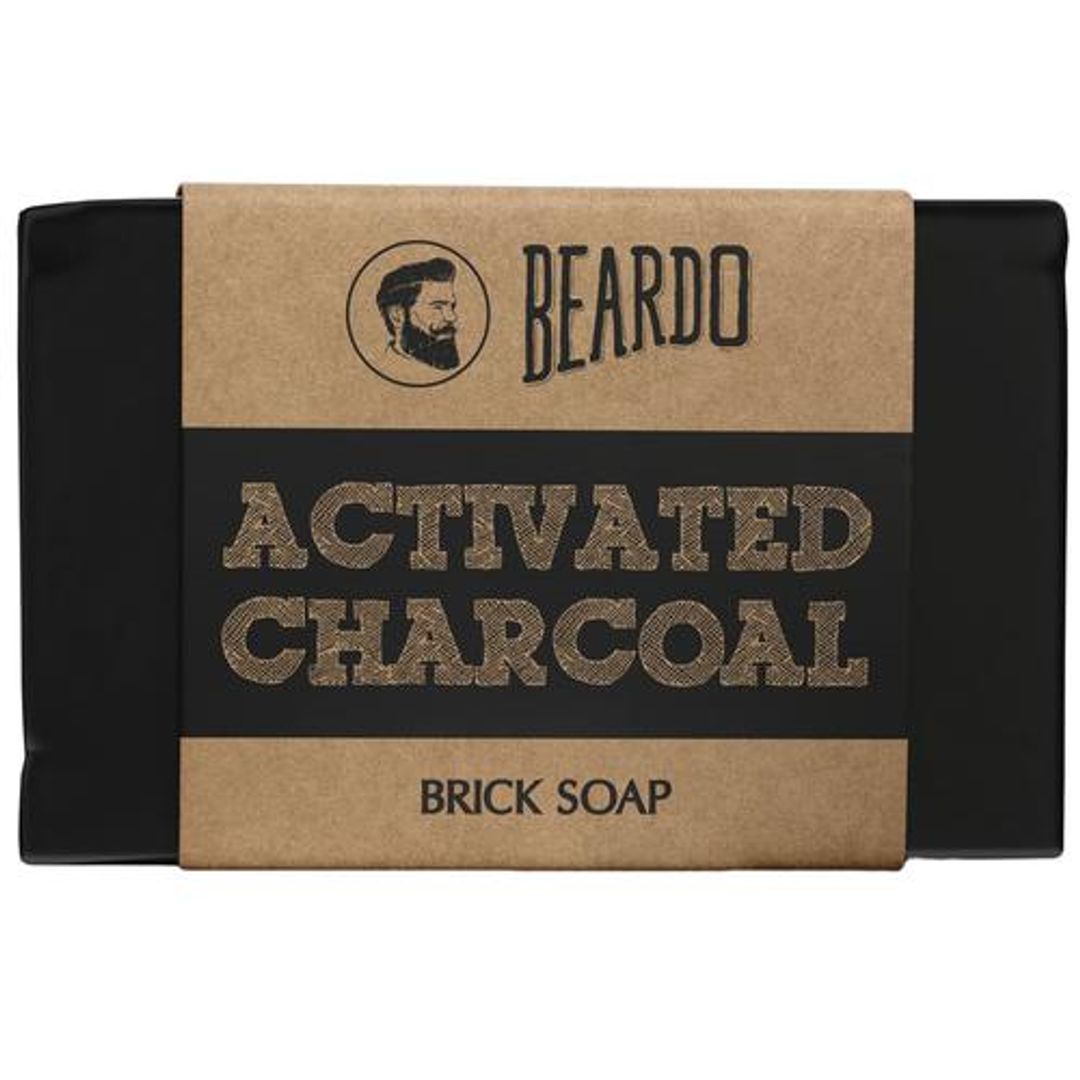 Beardo Brick Soap - Activated Charcoal, 125 g 