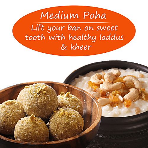 bb Royal Organic - Poha Medium, 1 kg  