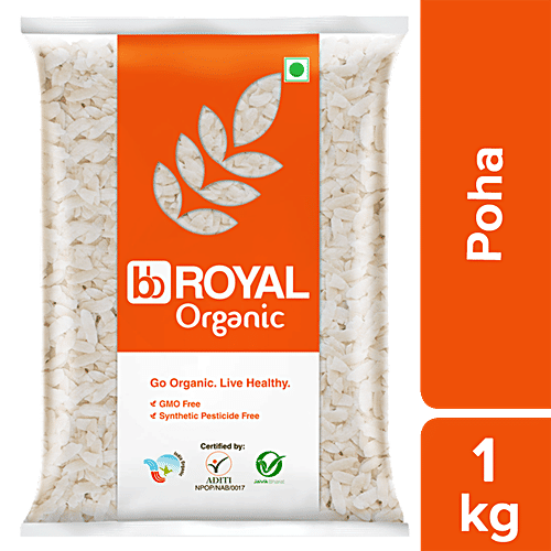bb Royal Organic - Poha Medium, 1 kg  