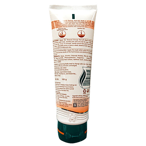 Himalaya Tan Removal Orange Peel-Off Mask, 100 g  