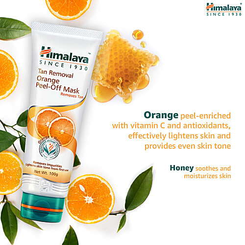 Himalaya Tan Removal Orange Peel-Off Mask, 100 g  