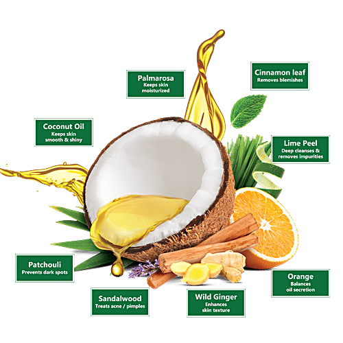 Chandrika Ayurvedic Soap with 2x Coconut Oil & Herbs, 75 g  For Problem Free Glowing Skin