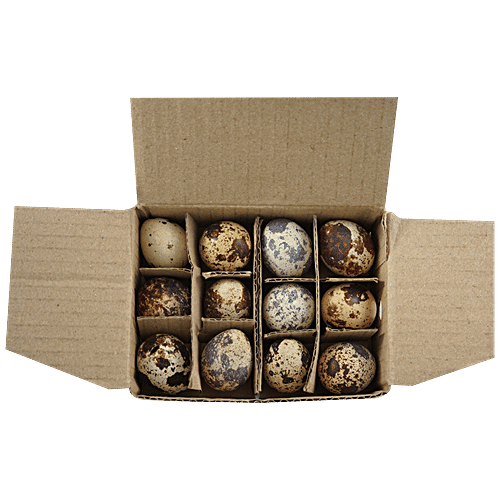 fresho! Farm Quail Eggs-Small, 12 pcs  
