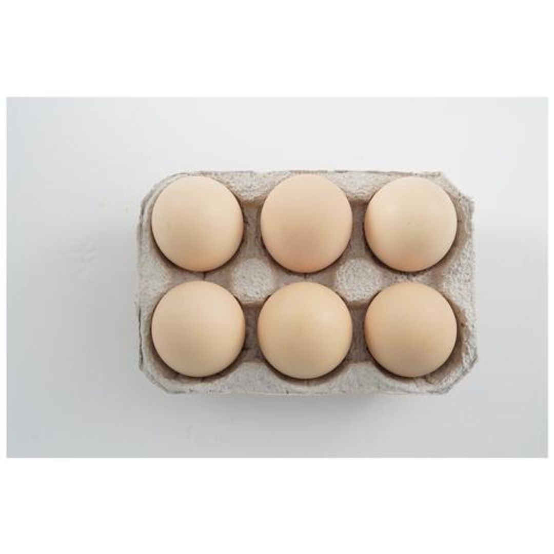 Fresho Country (Desi) Eggs - Small, Antibiotic Residue-Free, 6 pcs 