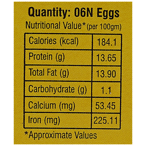 fresho! Duck Eggs-Large, 6 pcs  