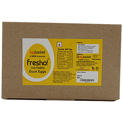 fresho! Duck Eggs-Large, 6 pcs  