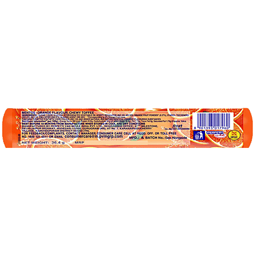 Mentos Chewy Dragees - Orange Flavour, 36.4 g
