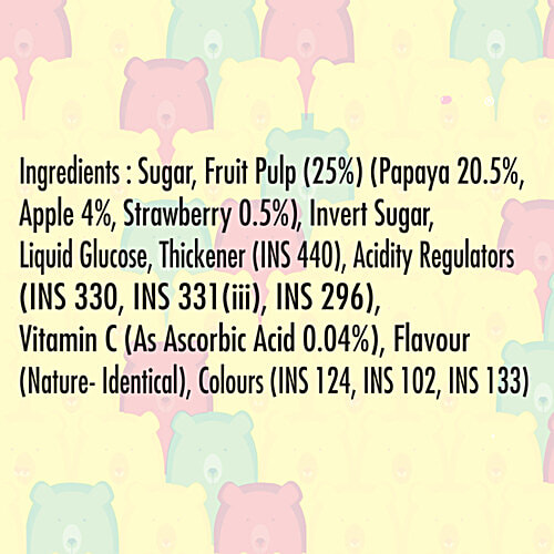 Alpenliebe Juzt Jelly Soft Candy - Fruity Bears, 67.5 g Pouch Mixed Fruit, Cola, Orange Flavours, Immunity Boosting, Vitamin C Rich