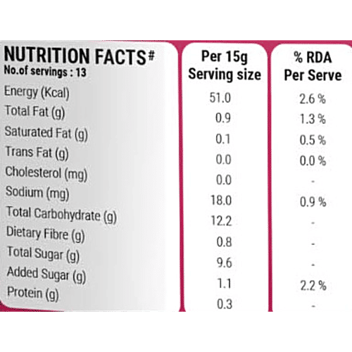 Happilo Premium Dried Supermix Berries, 200 g Feel Energetic
Build Immunity
High fibre Berries