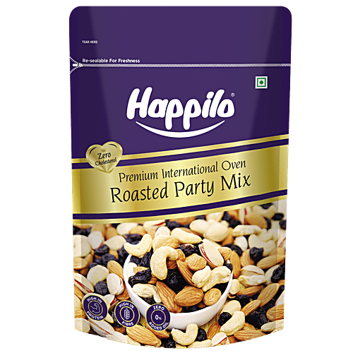 Happilo Premium International Oven Roasted Party Mix, 200 g  Zero Cholesterol, High Protein