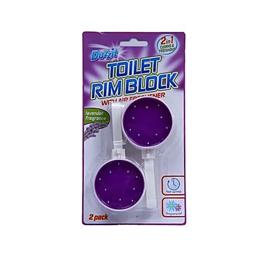 Buy Duzzit Toilet Rim Block 2 In 1 Lavender Online at Best Price of