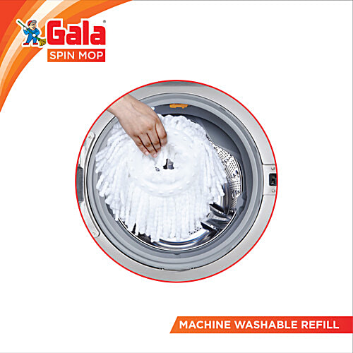 Gala Spin Mop Refill - Microfibre, 1 pc  Microfibre Deep Clean
 Machine Washable Refill
