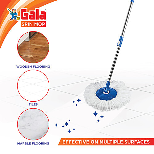 Gala Spin Mop Refill - Microfibre, 1 pc  Microfibre Deep Clean
 Machine Washable Refill