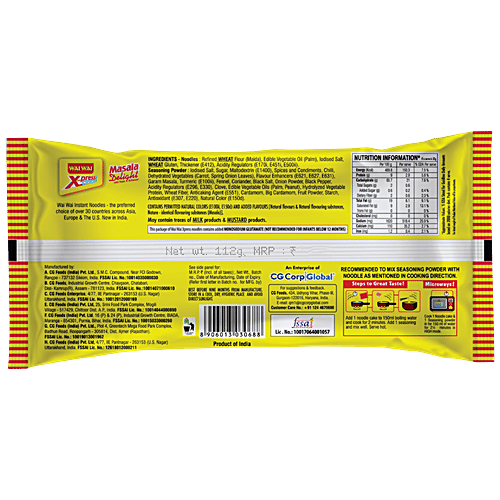 Wai Wai X-press Noodles - Masala Delight, 112 g Value Pack Goodness of Wheat, Vegetarian