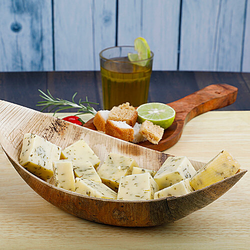 fresho! Signature Gouda Cheese - Diced, Wild Garlic, 100 g  