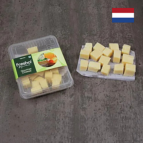 Fresho Signature Gouda Cheese - Premium Dutch, Diced, 200 g  