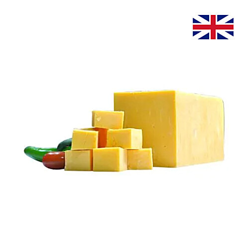 Fresho Signature Cheddar Cheese Block - Yellow, Diced, 100 g  