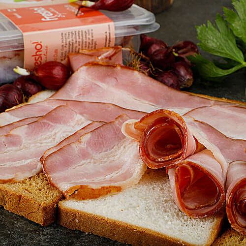 Fresho Signature Pork - US Style Rindless Bacon, Sliced, 100 g  
