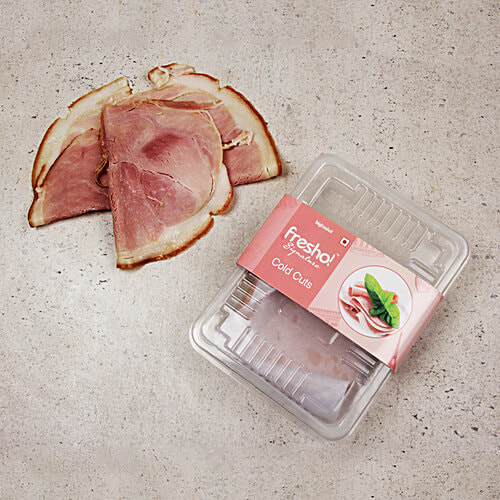 Fresho Signature Pork - BBQ Premium Smoked Ham, Sliced, 100 g  
