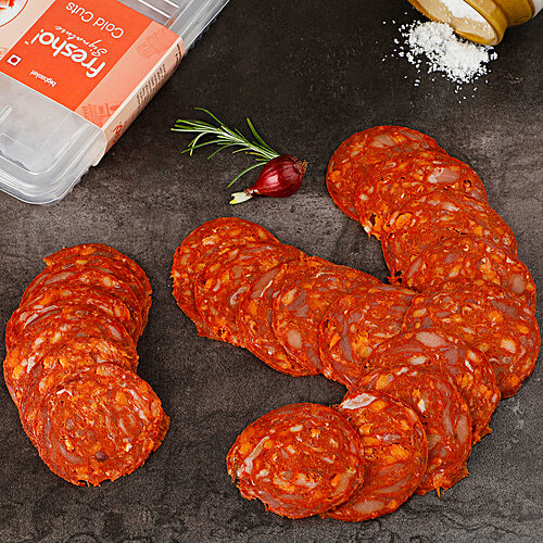 fresho! Signature Pork - Cured Chorizo Chilly, Sliced, 100 g  