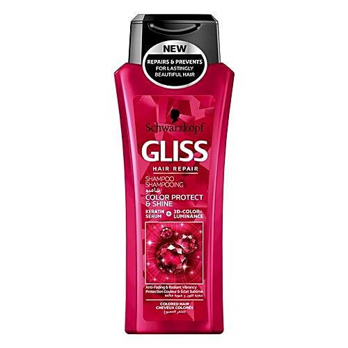 Schwarzkopf Gliss Hair Repair Shampoo - Color Protect & Shine, 250 ml  Repairs & Prevents