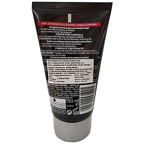 Schwarzkopf Taft Power Styling Gel - Mega Strong 5, 150 ml  